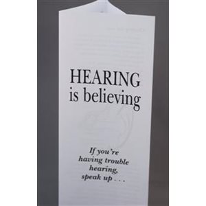 Hearing is Believing