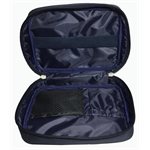 Custom Care Kit Empty Blue Zipper Bag with Custom Label Sleeve