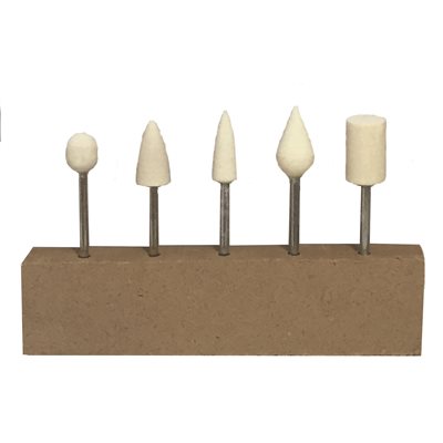 Felt Buff Kit (hard-density, set of 5)