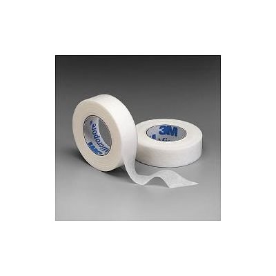 Micropore Surgical Tape - 0.5" Wide, White Color (10 yds / roll)