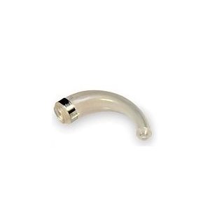 Earhooks - Small Round 1 / 4 Moon, Beige (10 / pk)