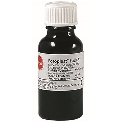 Dreve Fotoplast Lacquer 3, 20ml bottle with brush cap Dreve Fotoplast Lacquer 3, 20ml bottle with brush cap