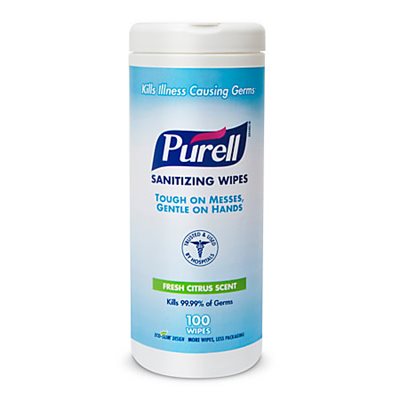 Purell Sanitizing Hand Wipes (100 / canister) Purell Sanitizing Hand Wipes (100 / canister)