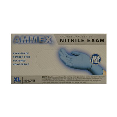 Exam Gloves-Nitrile, powder free (x large) Exam Gloves-Nitrile, powder free (x large)