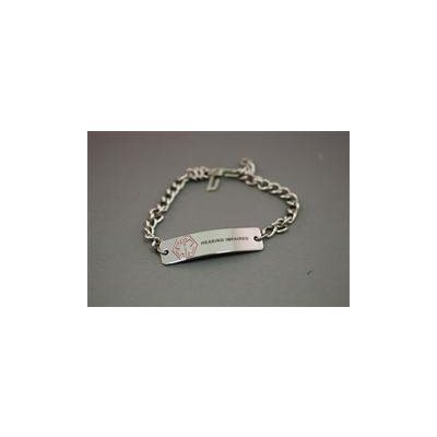 alert medical bracelet hearing loss brace