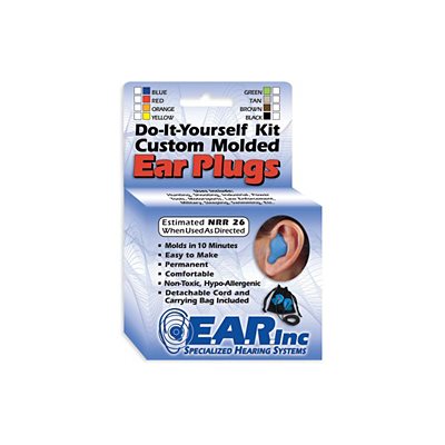 Self-Fit Custom Earplugs - BLUE (1 pair)