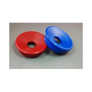 Supra-Aural Earphone Cushion Set - Regular Size, Red + Blue (PAIR)
