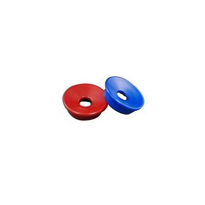 Supra-Aural Earphone Cushion Set - Pediatric Size, Red + Blue (pair)
