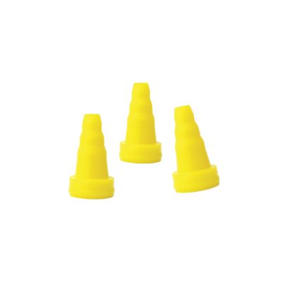 Grason KR Series Single Use Eartips - Cone-Shaped, 3-6mm, Yellow (100 / pk)