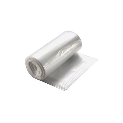 Trash Bags - Clear Can Liner, 24" x 24" (50 bags / roll)