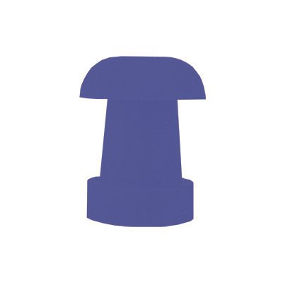 Grason PM Series Single Use Eartips - 10mm, Blue (100 / pk)