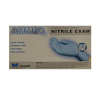 Exam Gloves-Nitrile, powder free (medium) Exam Gloves-Nitrile, powder free (medium)