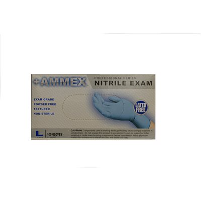 Exam Gloves-Nitrile, powder free (large) Exam Gloves-Nitrile, powder free (large)